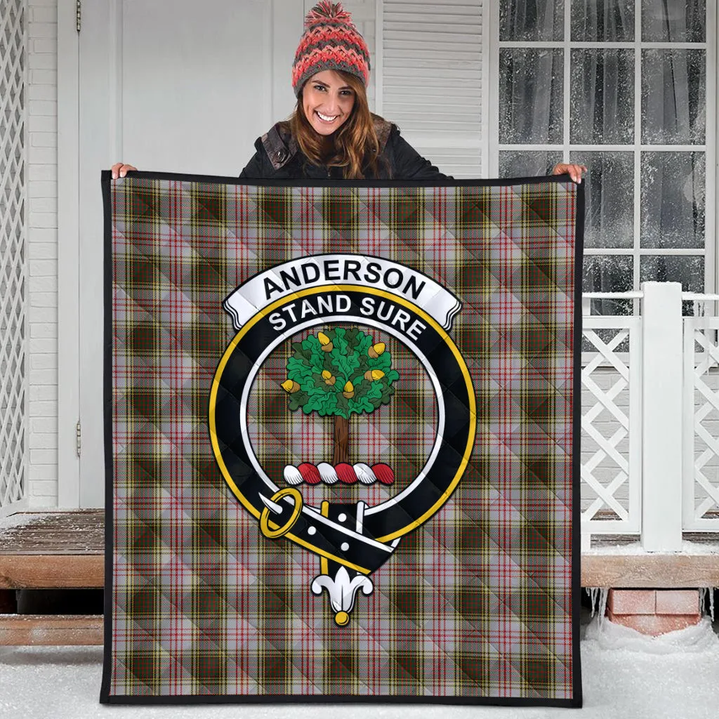 Anderson Dress Tartan Quilt with Family Crest
