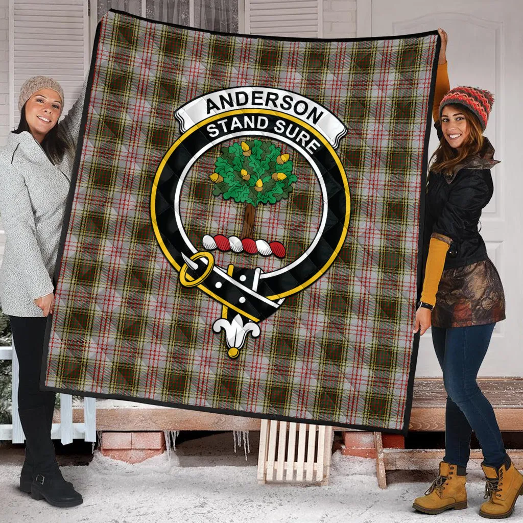 Anderson Dress Tartan Quilt with Family Crest