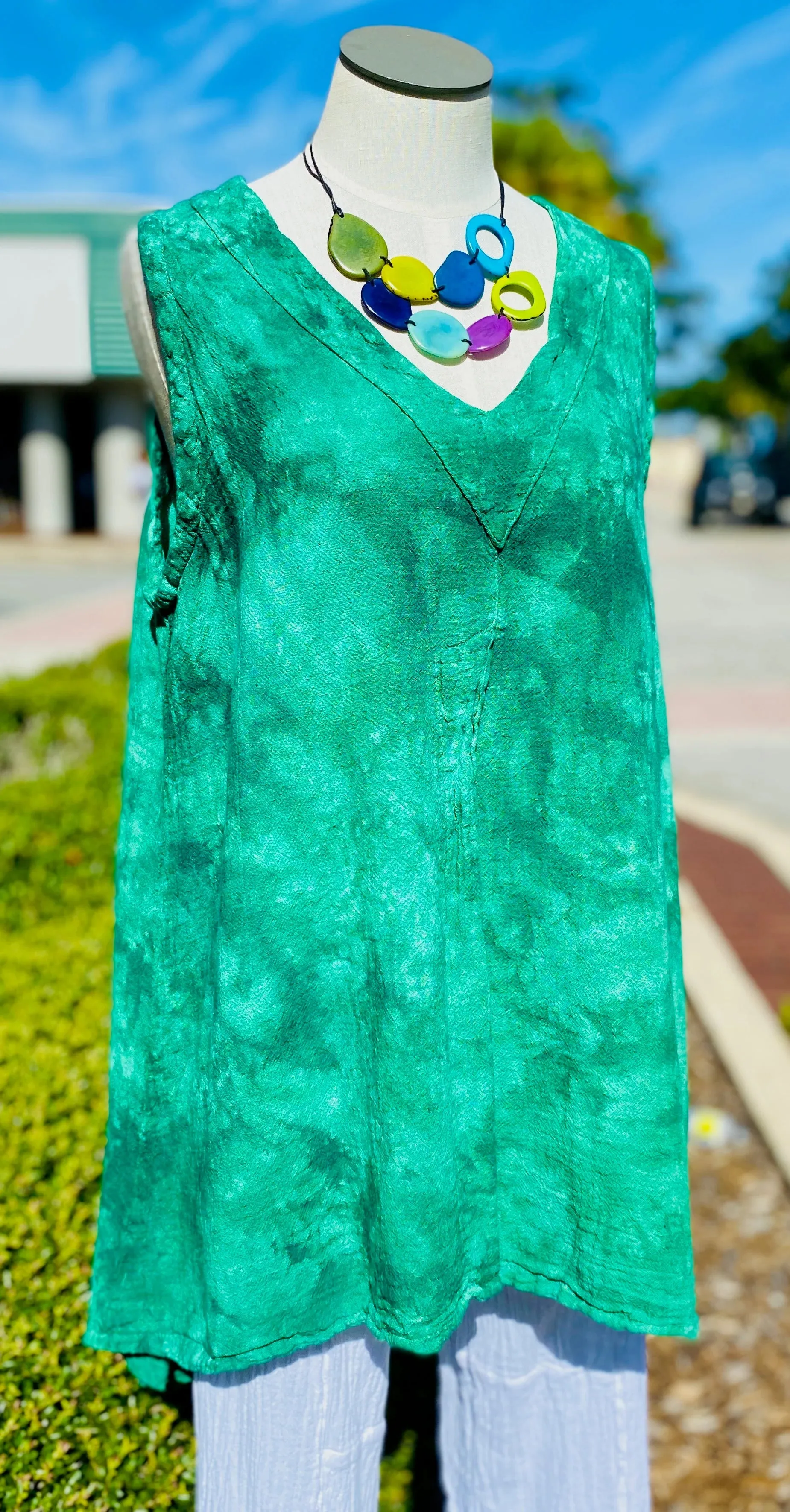 Biddy Tunic Tank with Fun Pleating Detail- In Sale Colors! All sizes!
