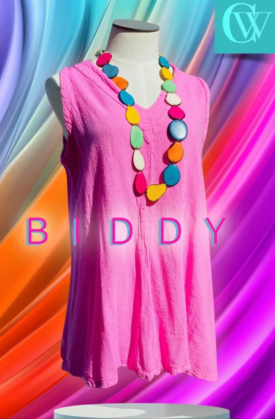 Biddy Tunic Tank with Fun Pleating Detail- In Sale Colors! All sizes!
