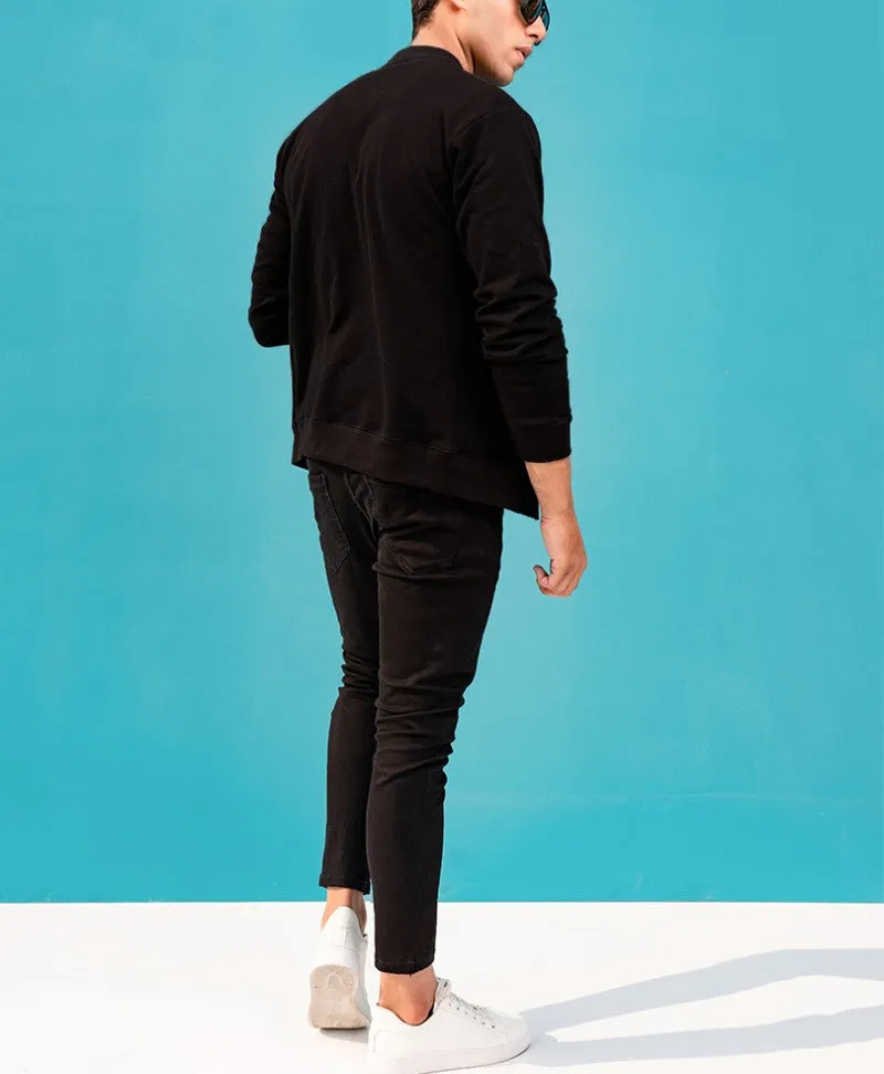 Black French Terry Varsity
