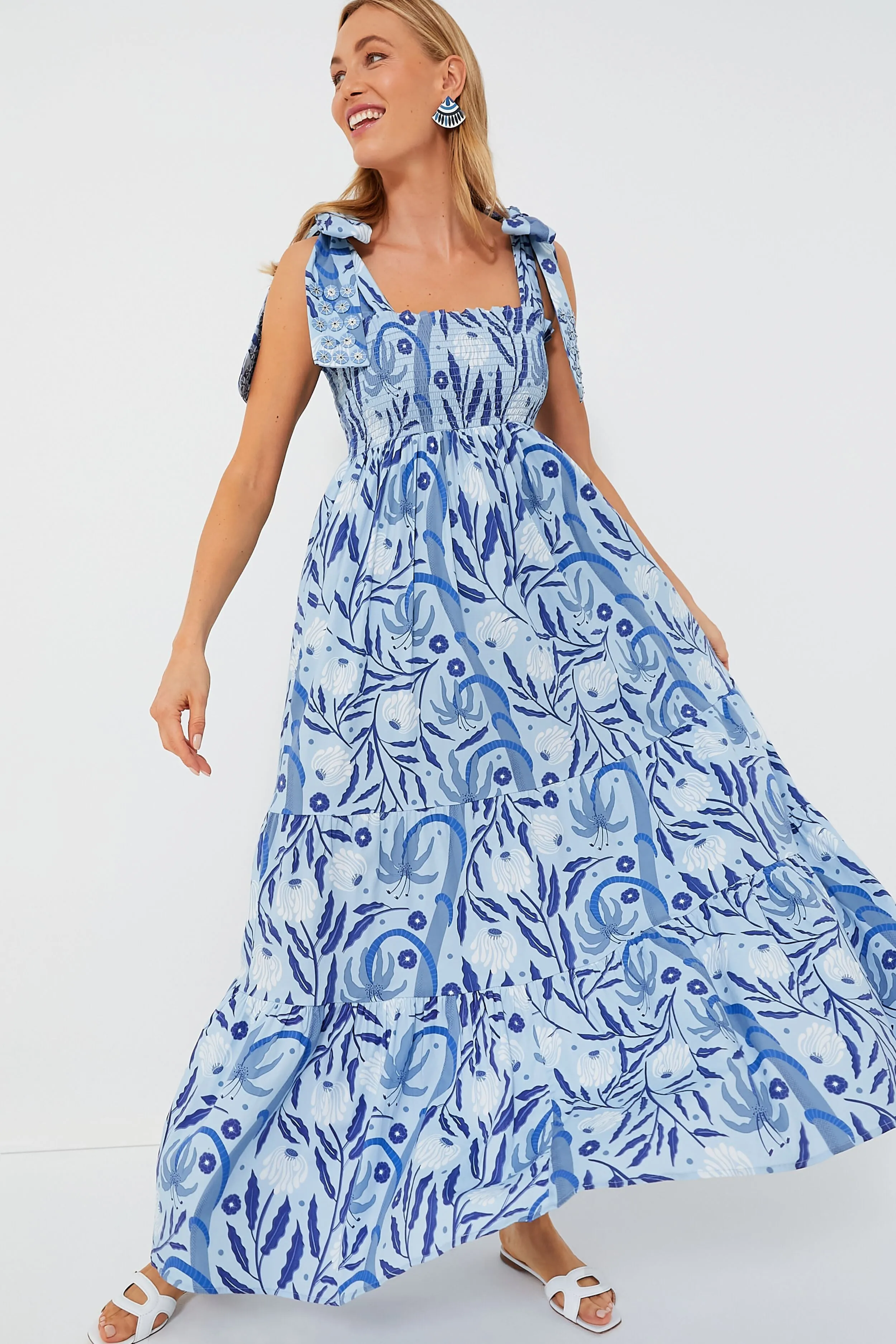 Botanical Blues Kelly Dress