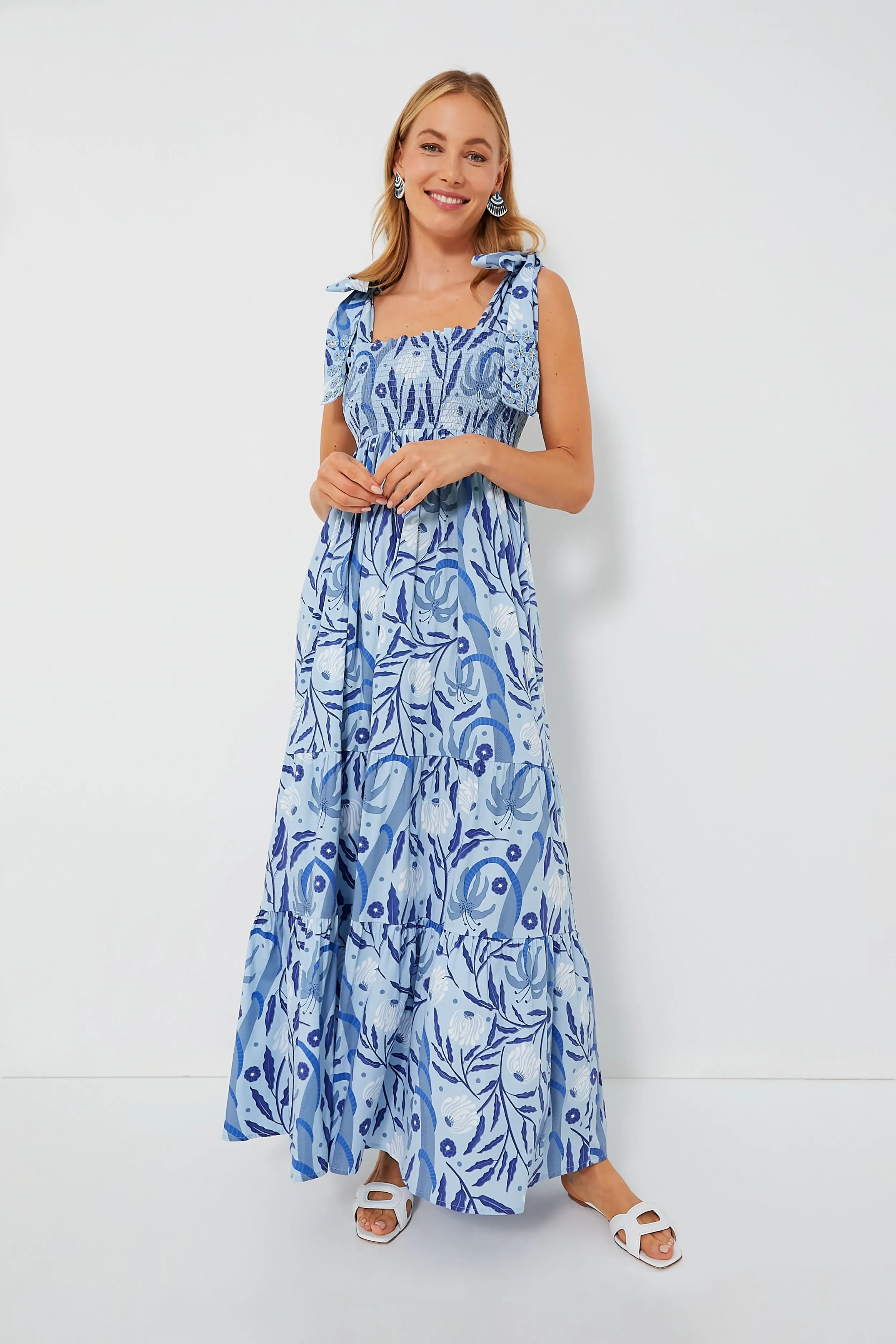 Botanical Blues Kelly Dress