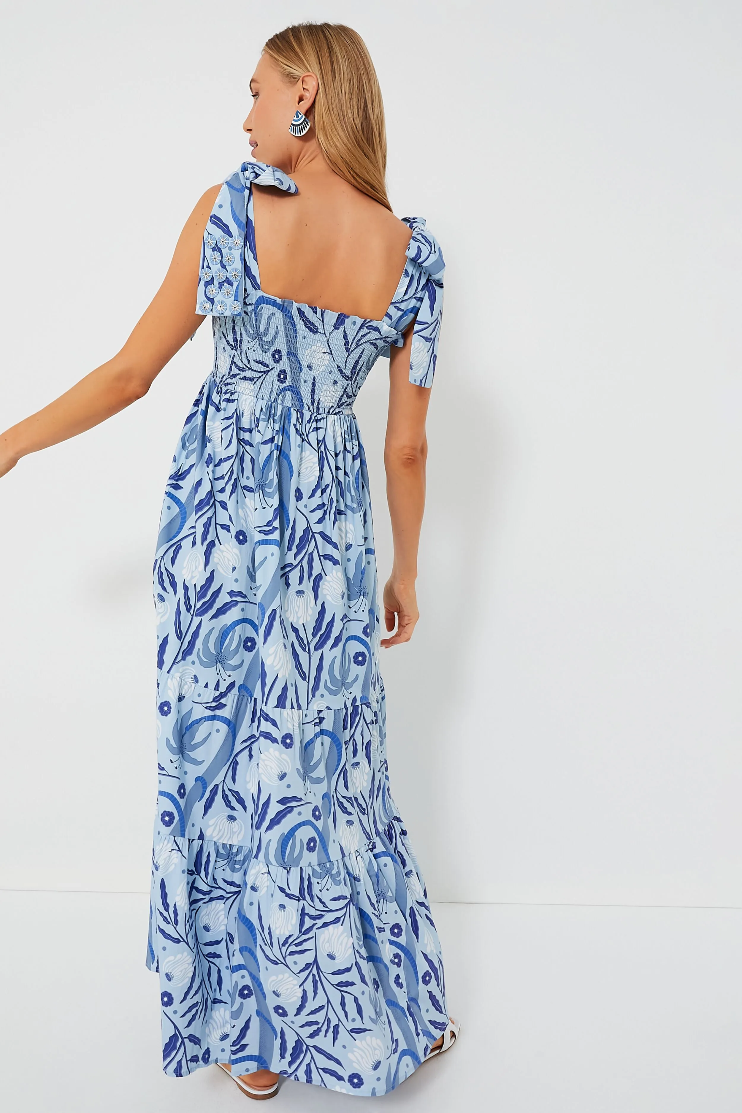 Botanical Blues Kelly Dress