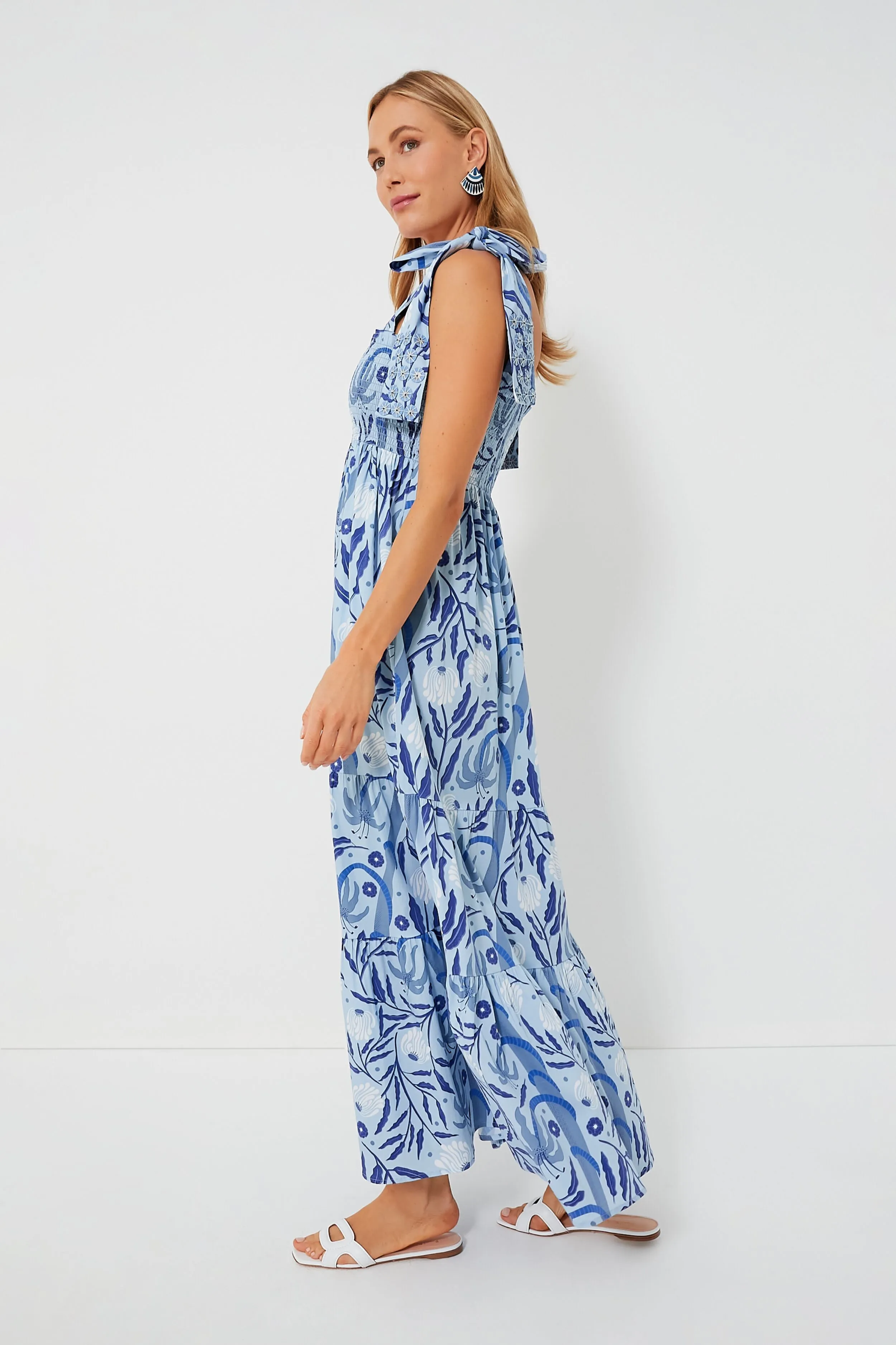 Botanical Blues Kelly Dress