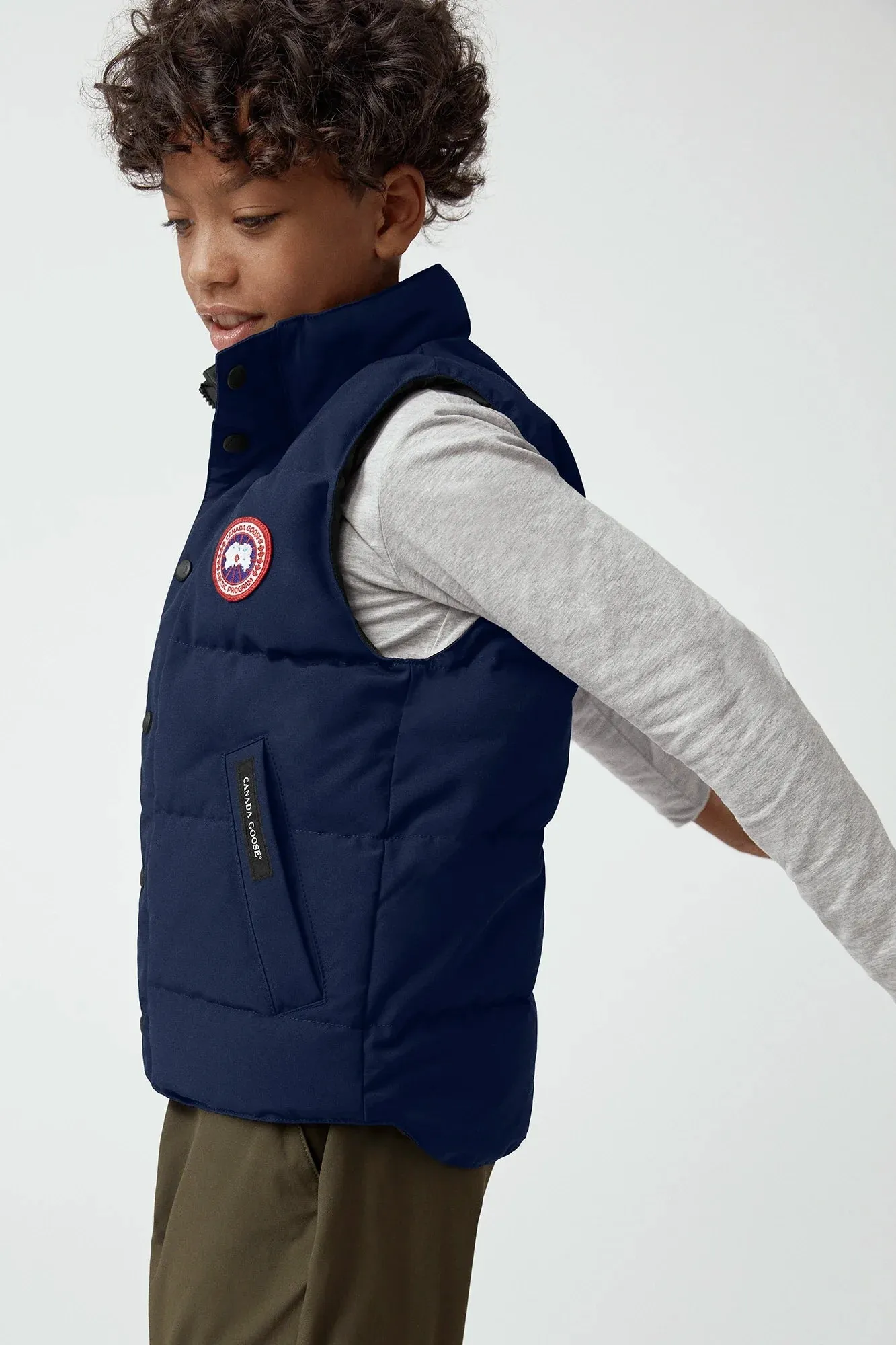 Canada Goose Kids Youth 4554Y Vanier Down Vest - Black