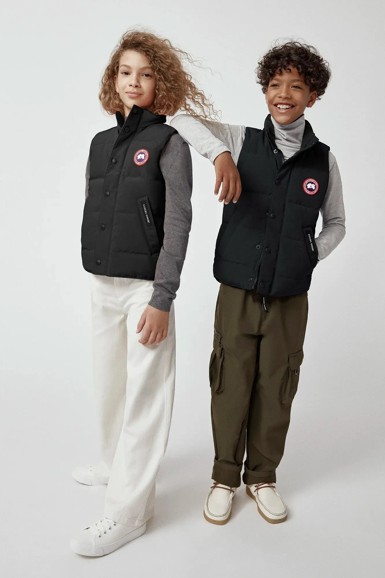 Canada Goose Kids Youth 4554Y Vanier Down Vest - Black