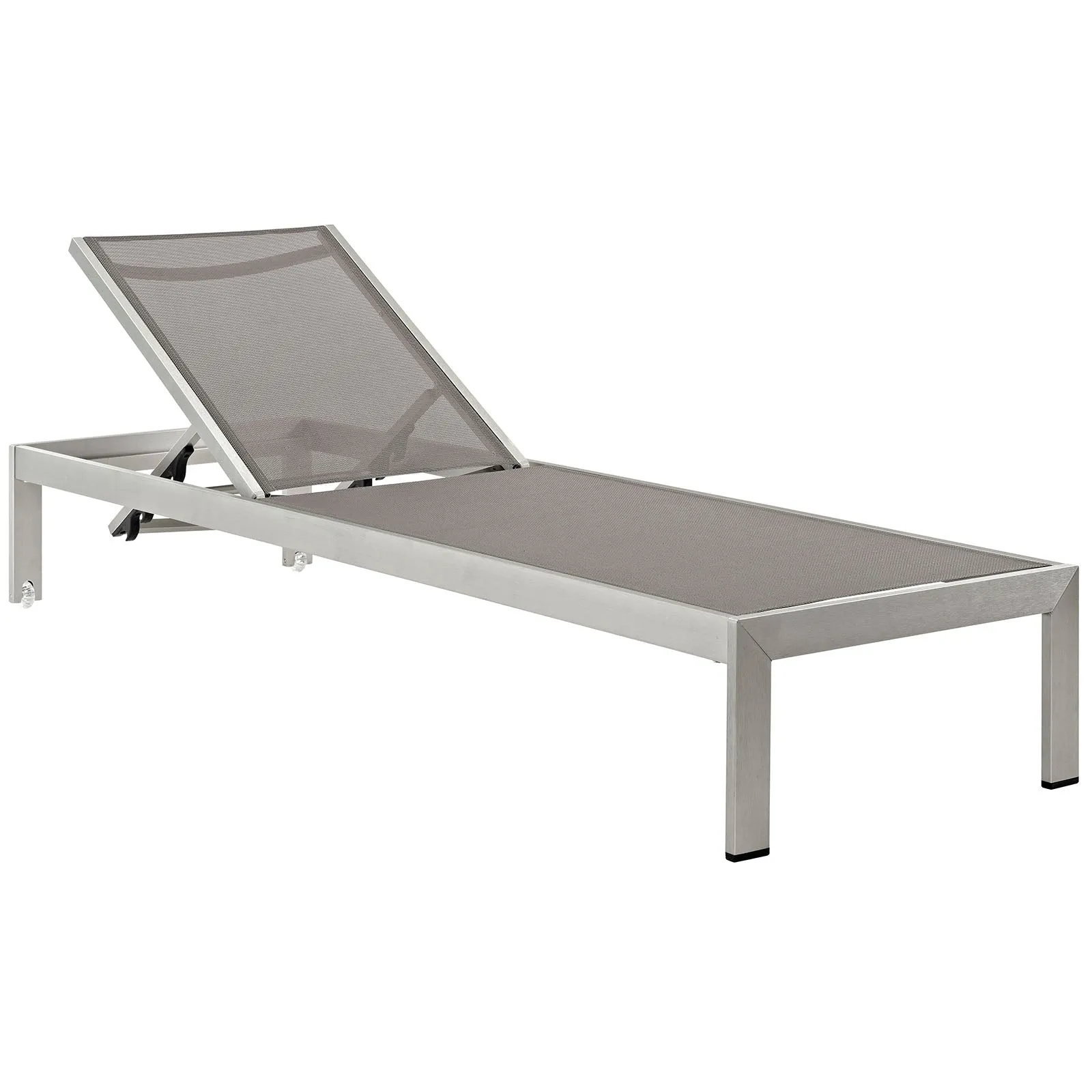 Coast Outdoor Patio Aluminum Mesh Chaise Set of 6