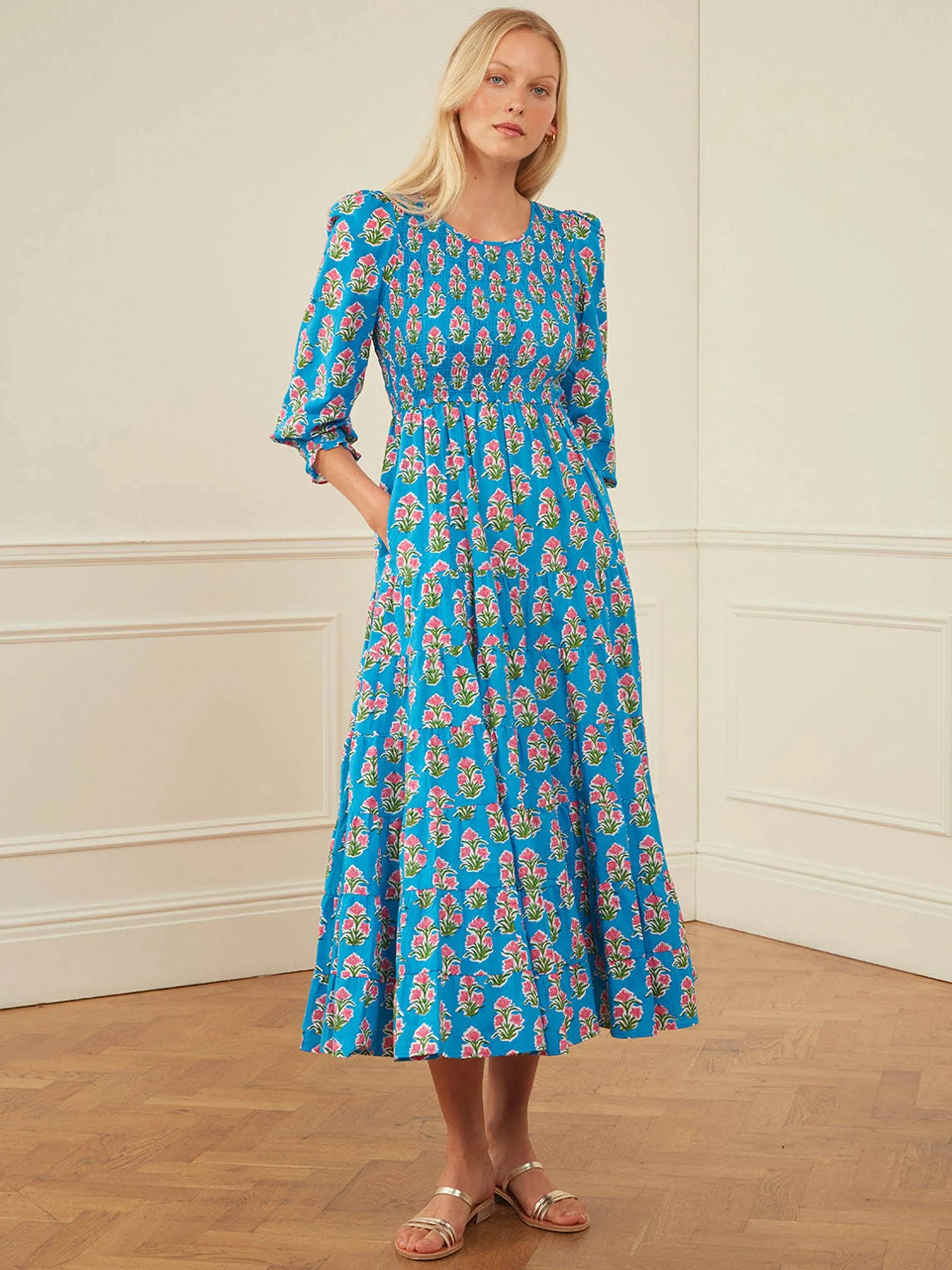Cobalt tulip abigail dress