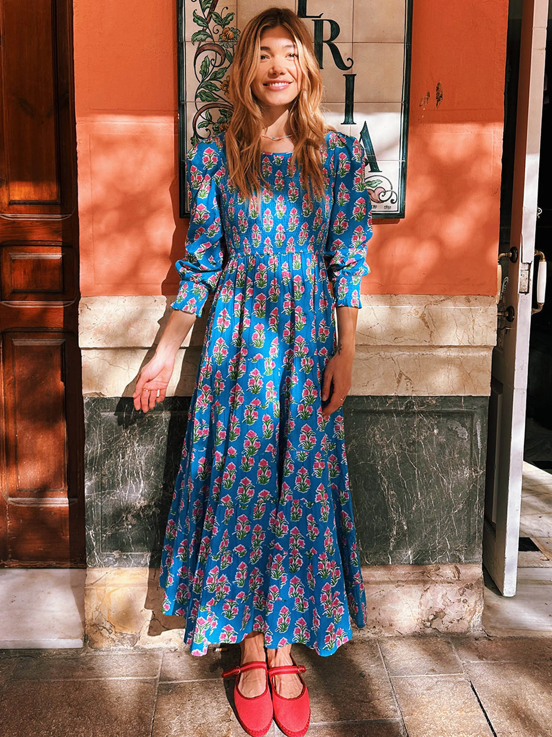 Cobalt tulip abigail dress
