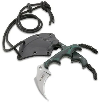 CRKT Keramin 2389 Alan Folts Designed Kerambit Style Fixed Blade Knife (2.31Inch Blade)