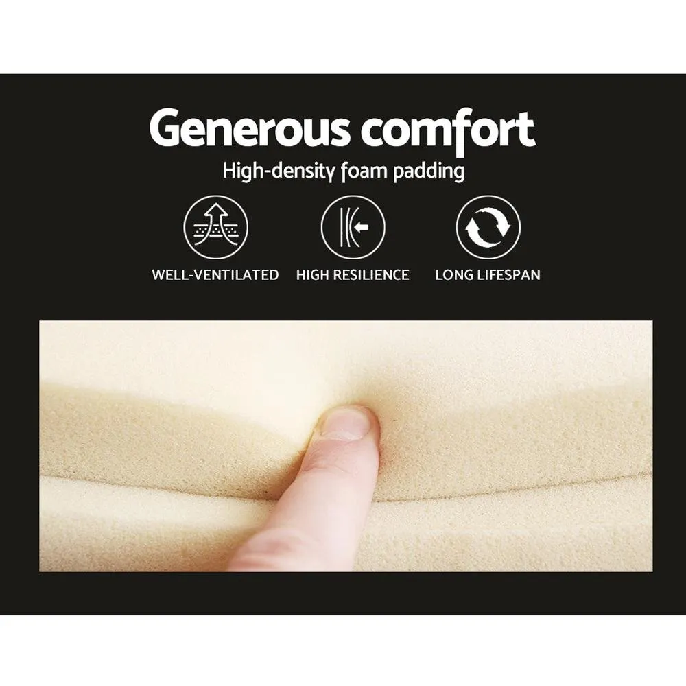 Double Package | Coogee Bed White & Normay Series Pillow Top Mattress (Medium Firm)