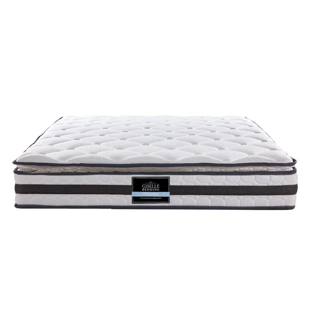 Double Package | Wanda LED Bed Black & Normay Series Pillow Top Mattress (Medium Firm)