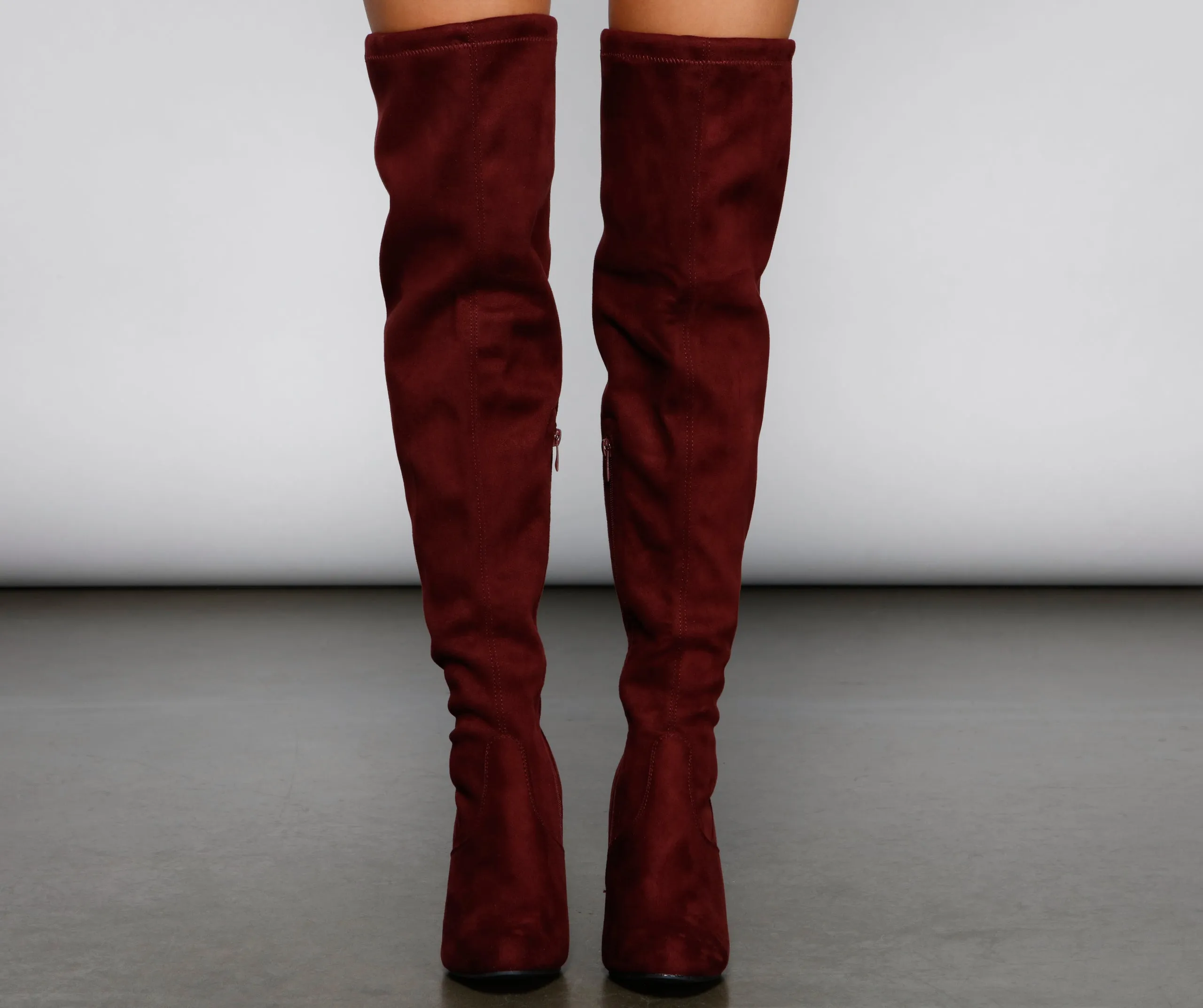 Essential Over The Knee Faux Suede Boots