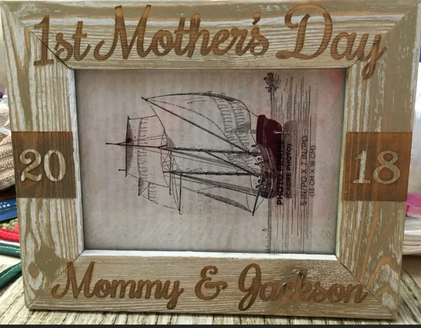 First Mothers Day Personalized Mommy and Me Picture Frame Mother Daughter Gift for Godmother Baby Shower Gift Idea Custom Engraved Frames
