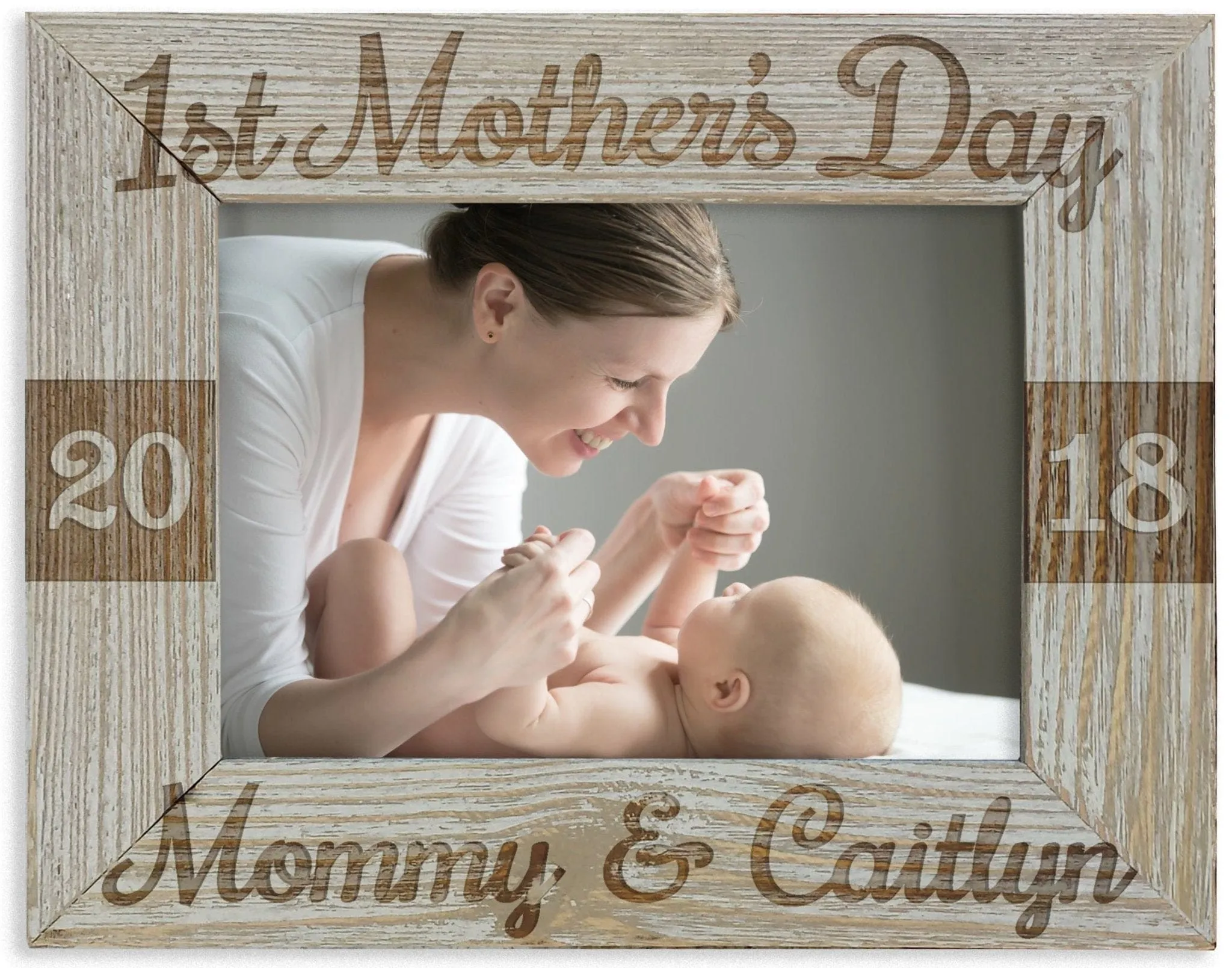 First Mothers Day Personalized Mommy and Me Picture Frame Mother Daughter Gift for Godmother Baby Shower Gift Idea Custom Engraved Frames