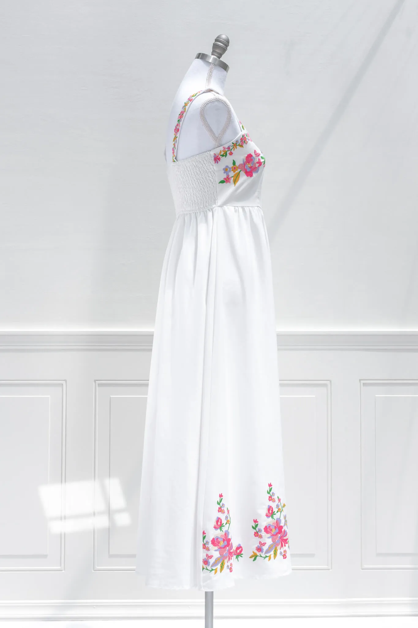 Florentina Embroidered Midi Dress