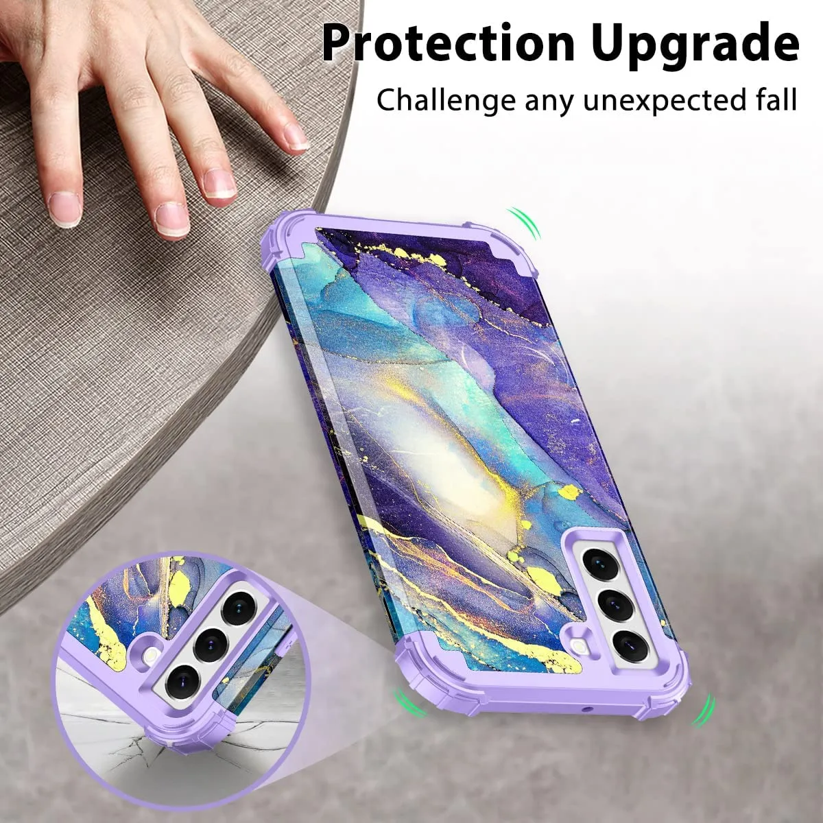 Galaxy S22 Plus 5G Three Layer Heavy Duty Shockproof Protective Case