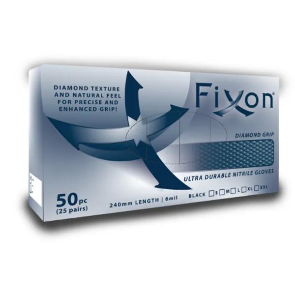 GT-NDGT2 - Fixon Nitrile Diamond Gloves Size XL (50 pcs/25 pairs)
