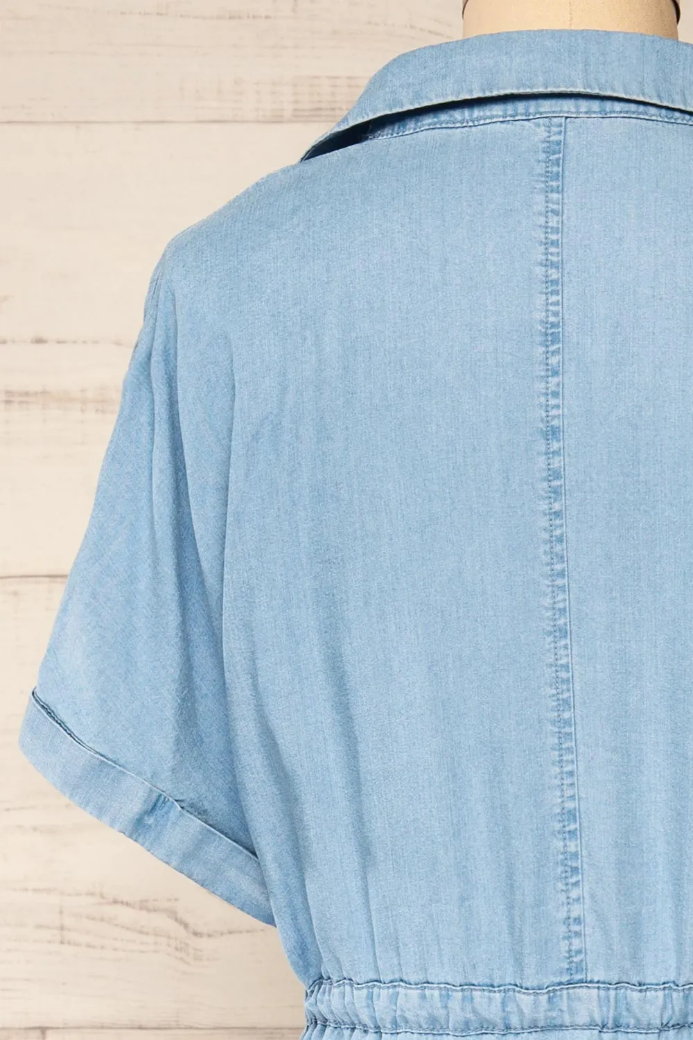 Johanna Blue | Midi Dress w/ Drawstring