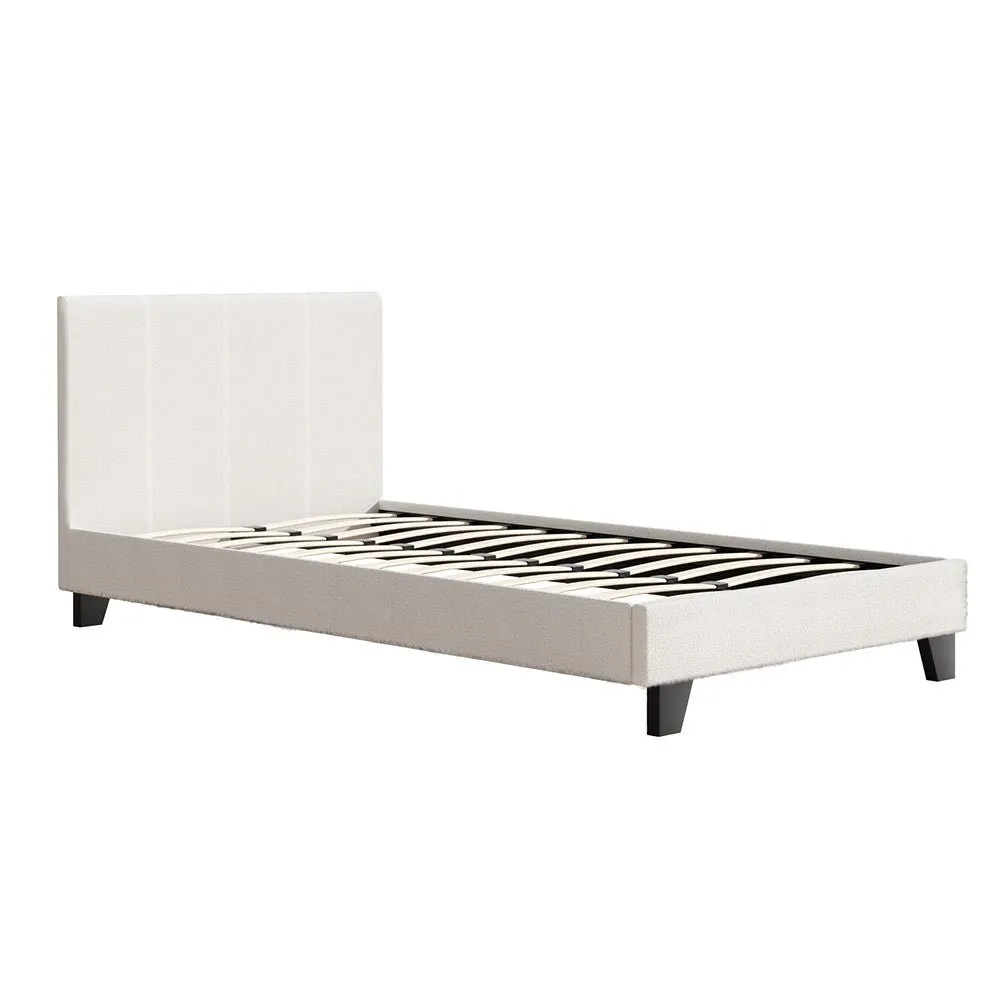 King Single Package | Coogee King Single Bed Frame & Bonita Euro Top Mattress (Medium Firm)
