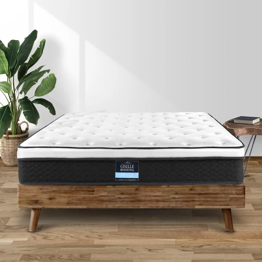 King Single Package | Coogee King Single Bed Frame & Bonita Euro Top Mattress (Medium Firm)