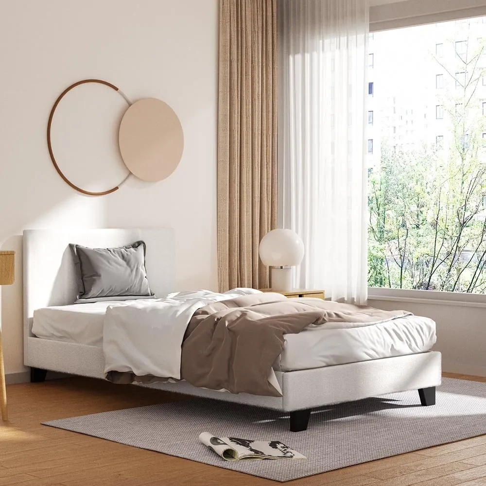 King Single Package | Coogee King Single Bed Frame & Bonita Euro Top Mattress (Medium Firm)
