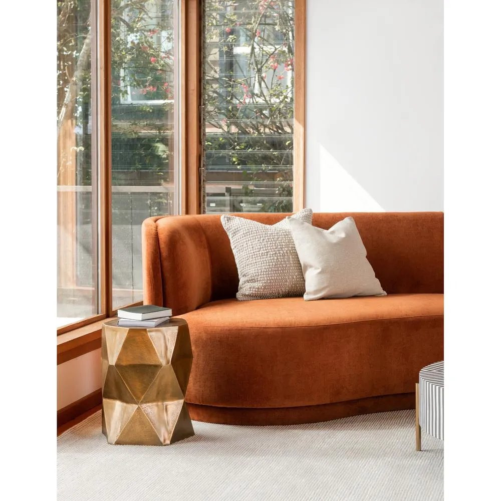 Large Luxury Modern Italian Modular Sectional Fired Rust