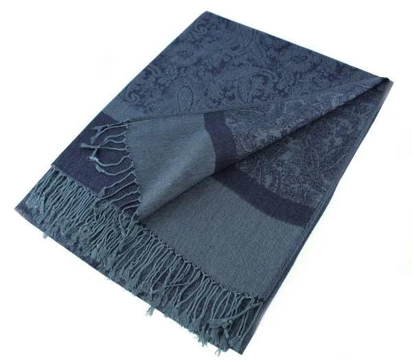 Light Paisley Pashmina Scarf Shawls 018