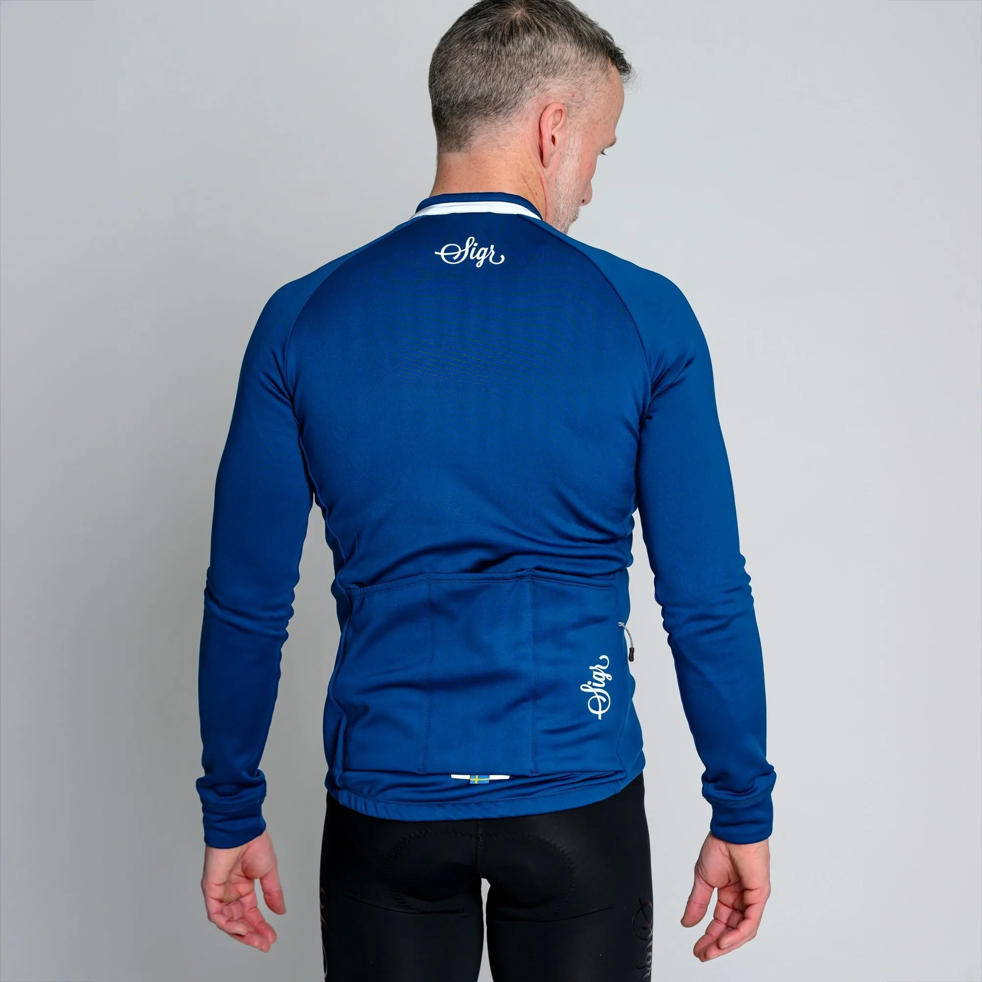 Ljung Blue Men's Warmer Long Sleeved Cycling Jersey