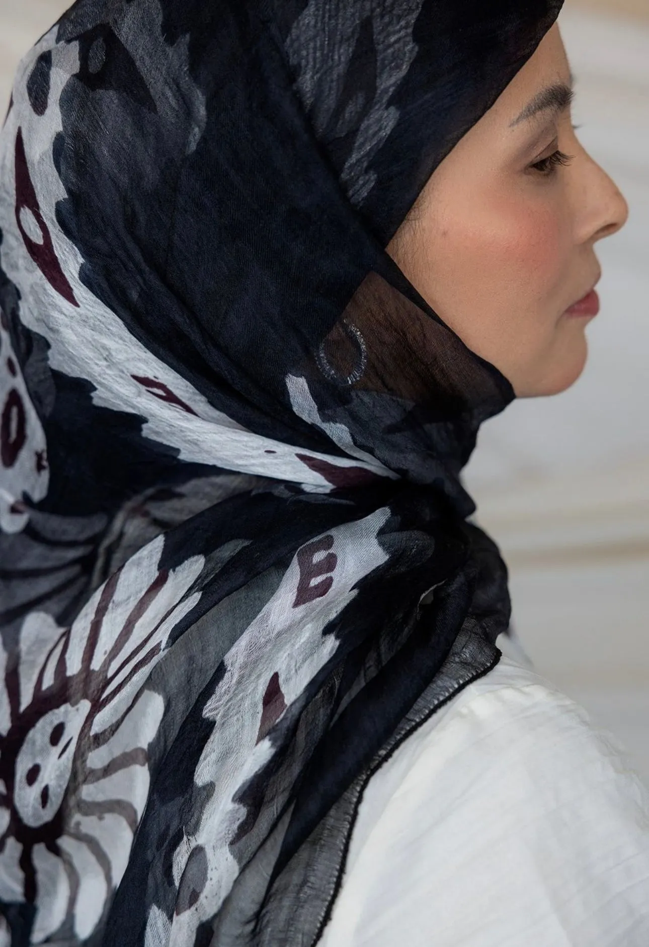 MY035  Hijab -Nana Habari  hijab  hijab/tudung  printed hijab  printed scarf  printed sacrf