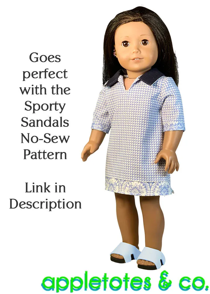 Palm Beach Tunic Sewing Pattern for 18 Inch Dolls