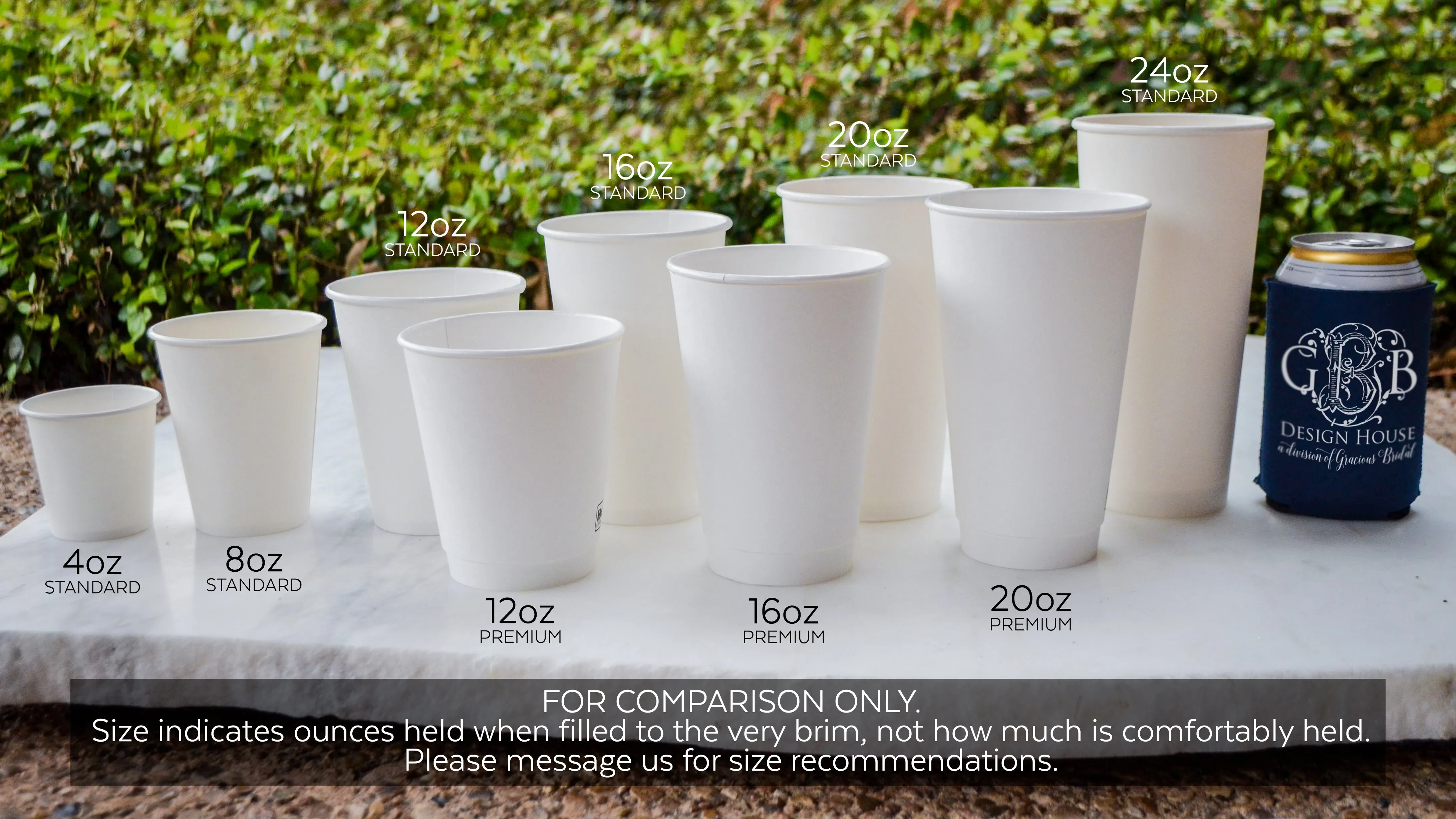 Personalized Antler Wedding Paper Cups