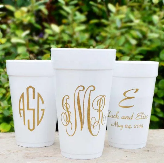 Personalized Bachelorette Party Foam Cups
