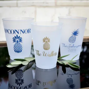 Personalized Pineapple Shatterproof Party Cups