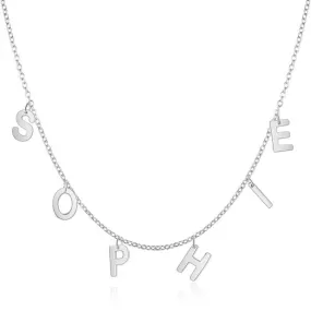 Personalized Silver Jewelry For Women Capital Letter Name Jewelry