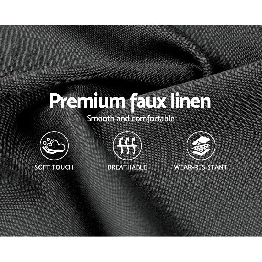 Queen Package | Coogee Bed Frame Charcoal & Bonita Euro Top Mattress (Medium Firm)
