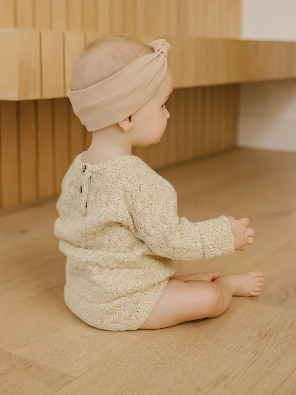 Quincy Mae Baby & Toddler Mira Heathered Yellow Knit SET