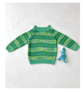 Stripe-o-saurus Sweater Designed by Universal Yarn Design Team