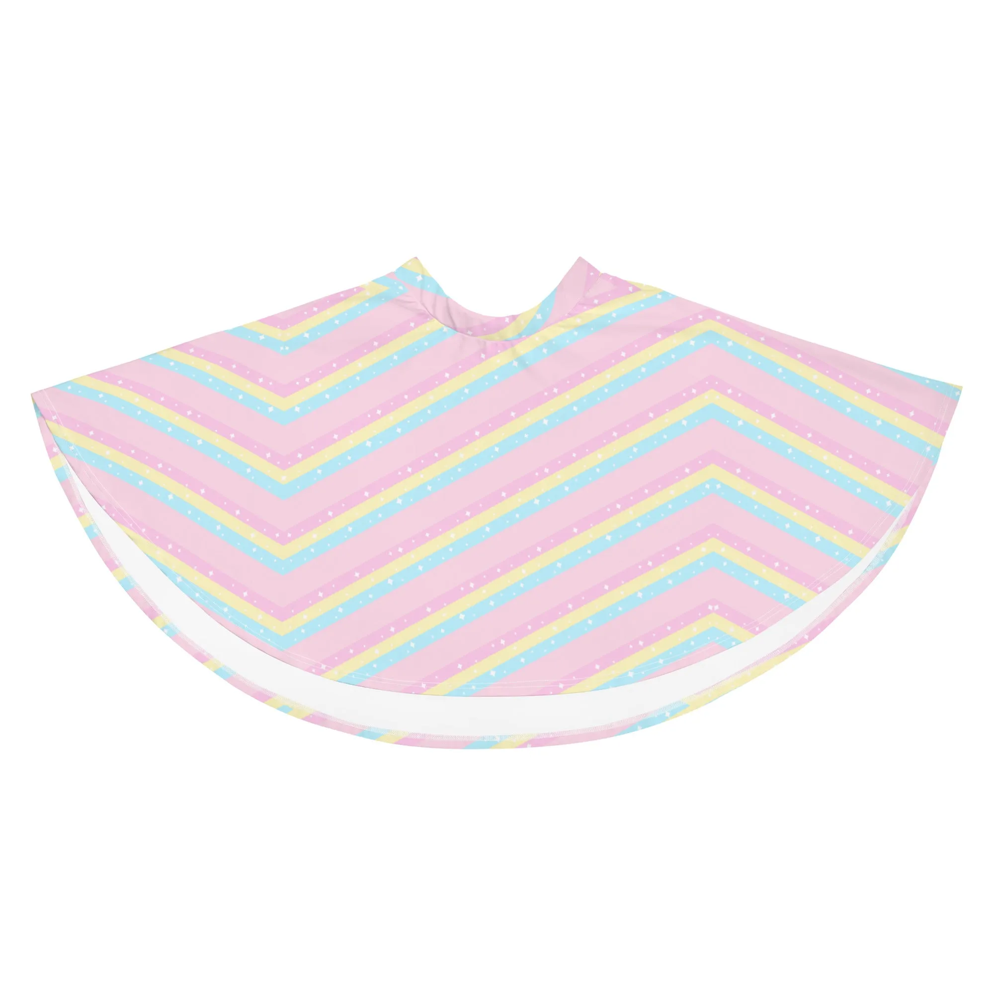 Teatime Fantasy Pink Rainbow Skater Skirt