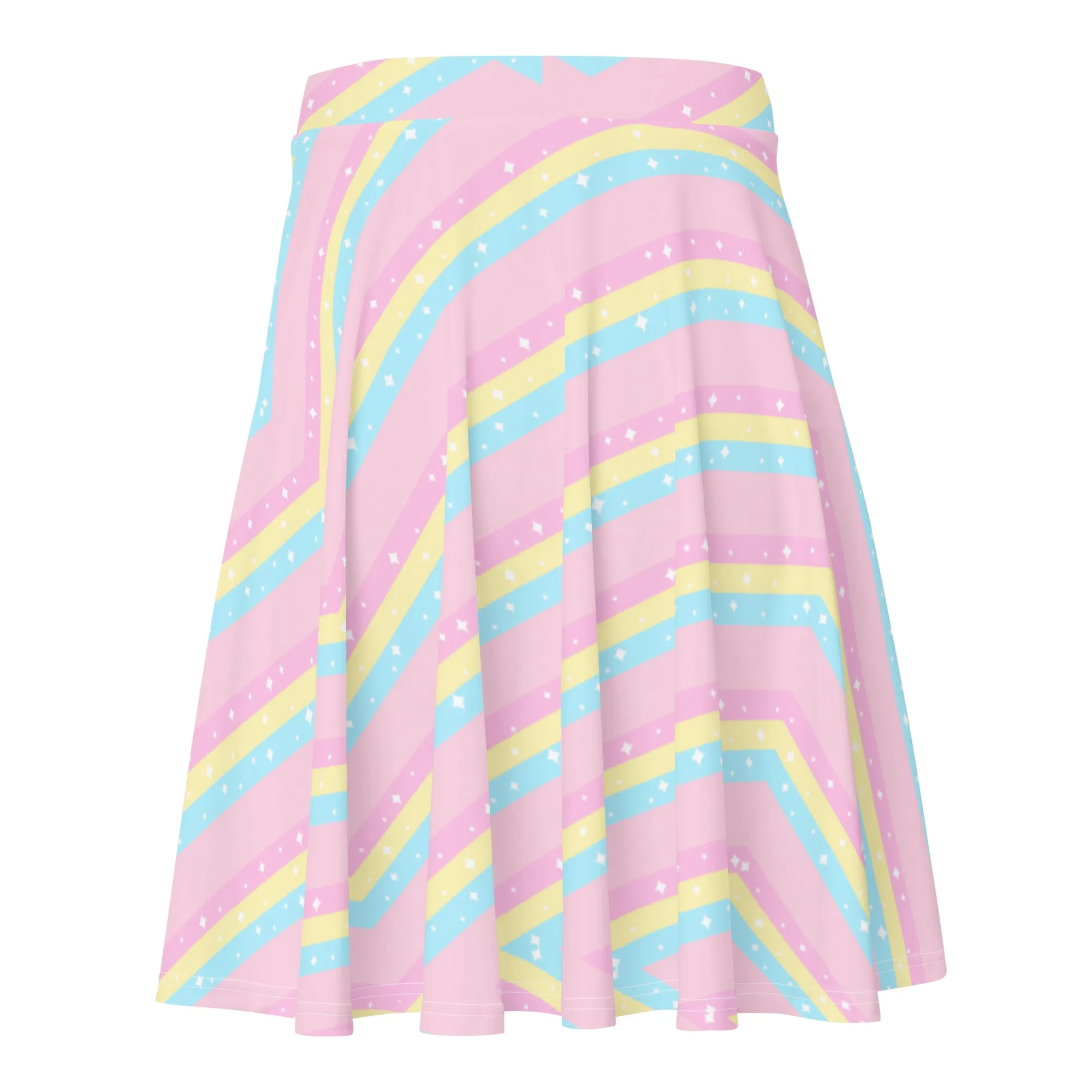 Teatime Fantasy Pink Rainbow Skater Skirt