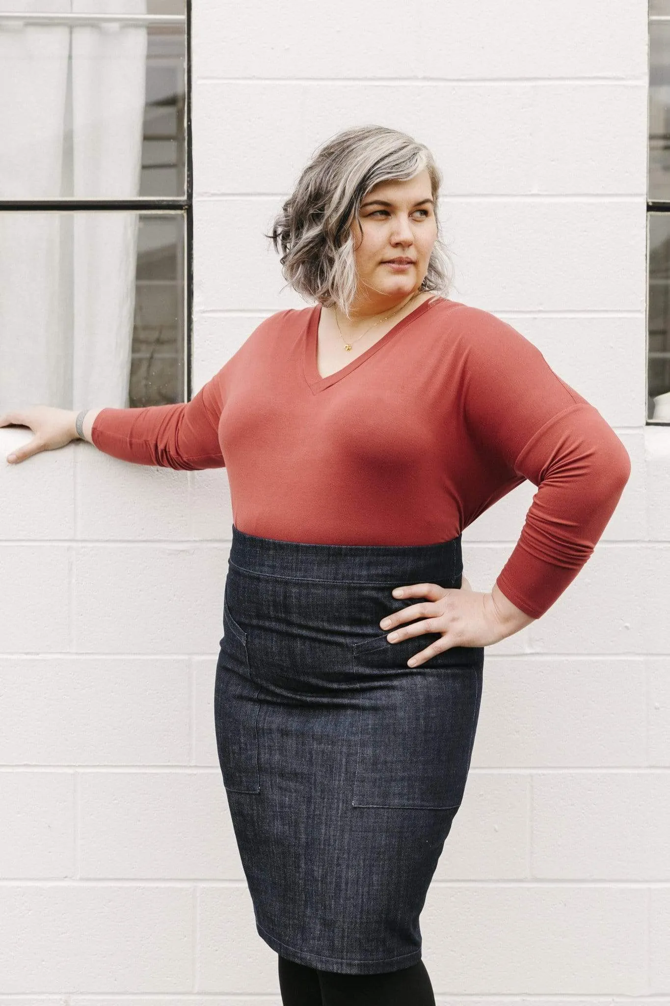The Tabor V-Neck Sizes 00-20 - Sew House Seven