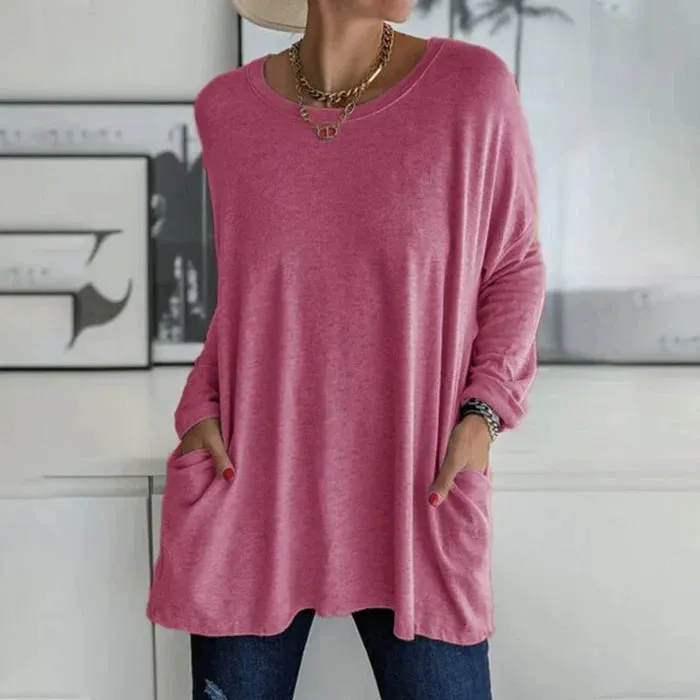 Women's Oversized Long Sleeve Tunic | Casual & Comfy