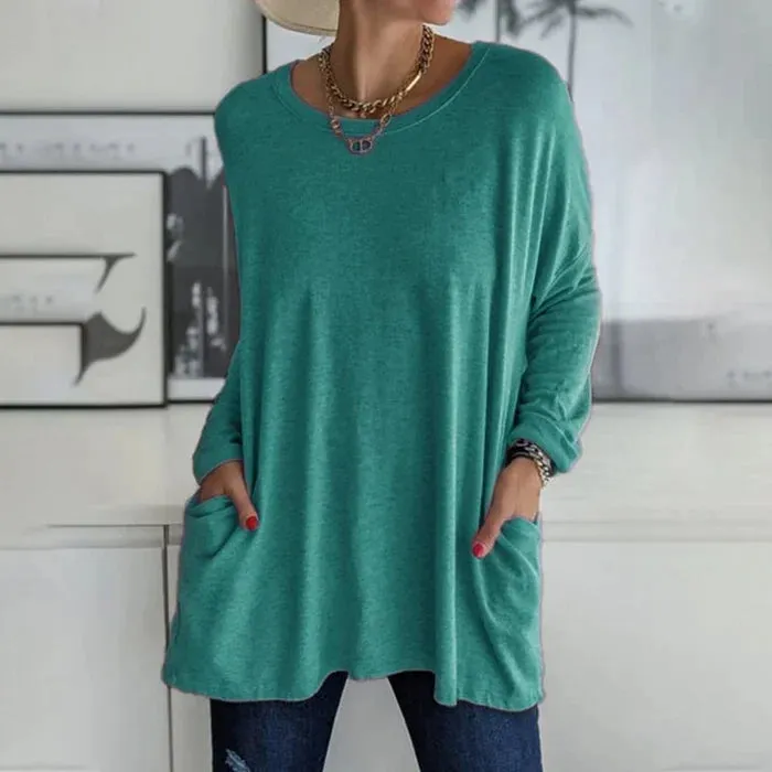 Women's Oversized Long Sleeve Tunic | Casual & Comfy