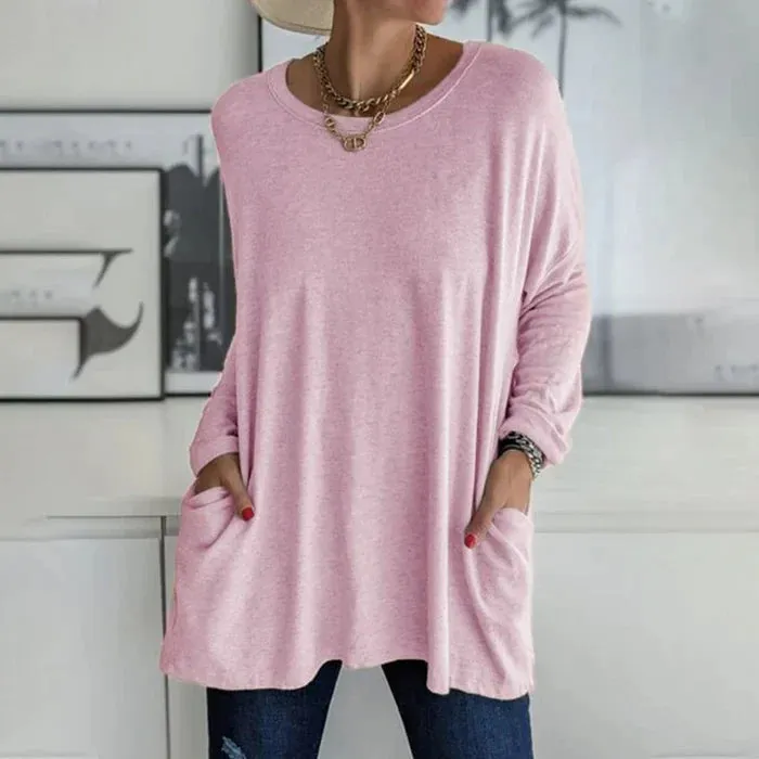 Women's Oversized Long Sleeve Tunic | Casual & Comfy
