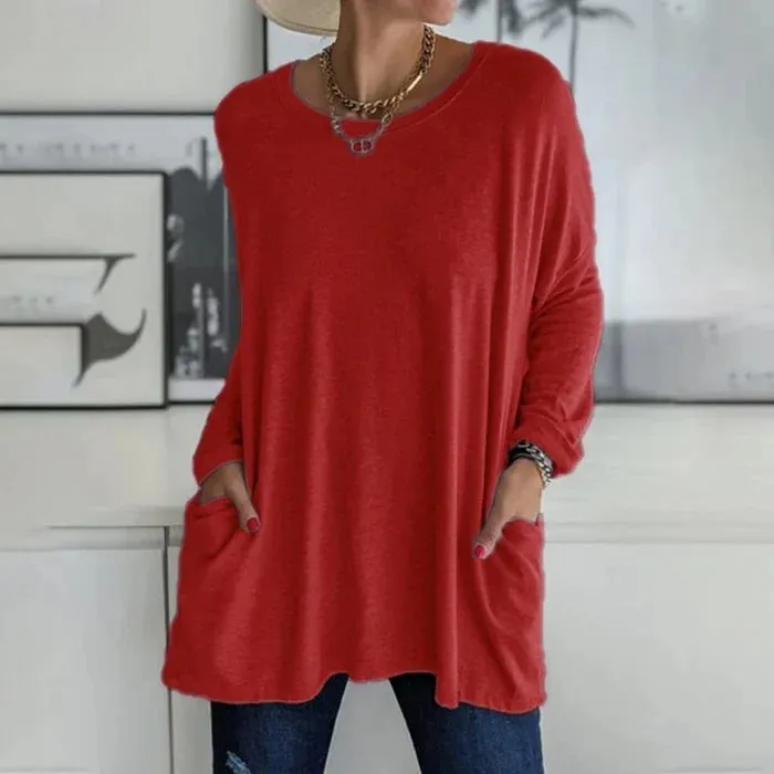 Women's Oversized Long Sleeve Tunic | Casual & Comfy