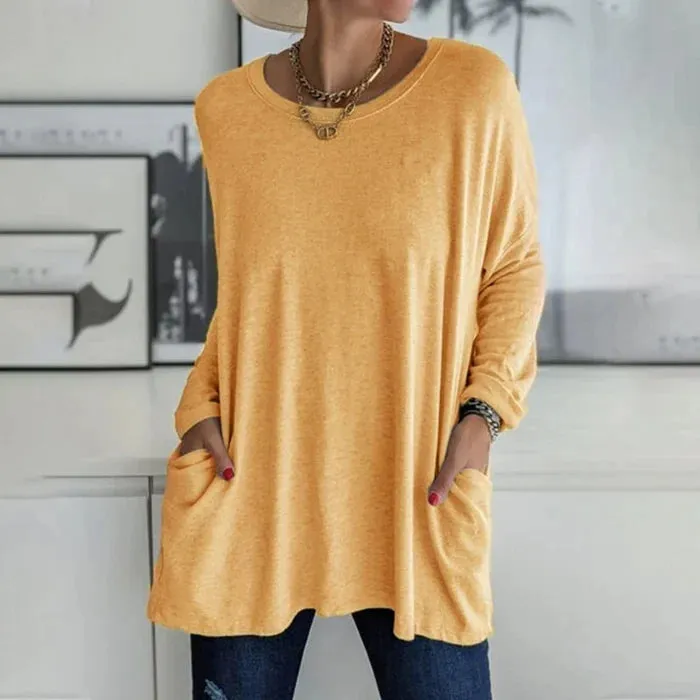 Women's Oversized Long Sleeve Tunic | Casual & Comfy