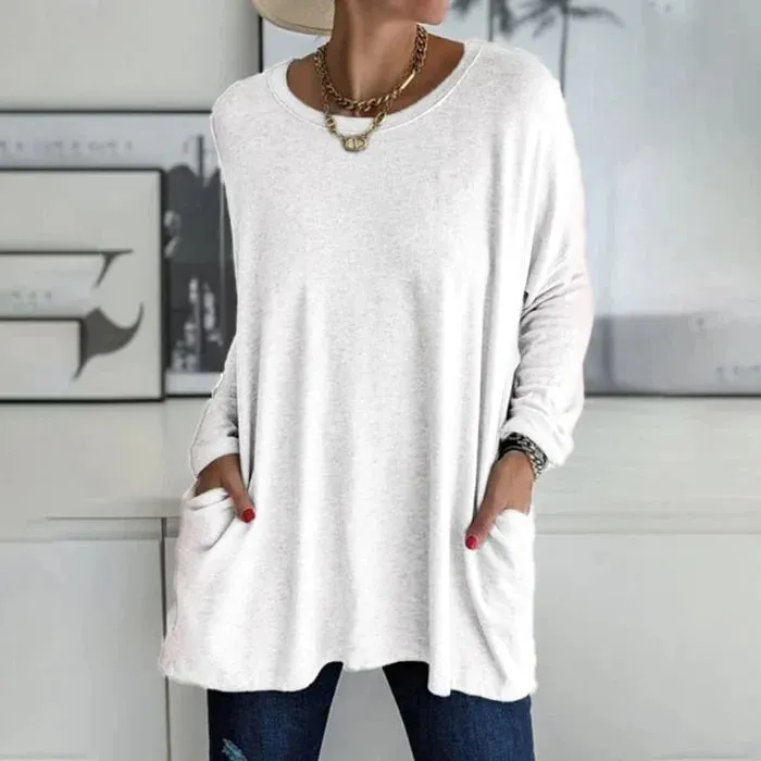 Women's Oversized Long Sleeve Tunic | Casual & Comfy