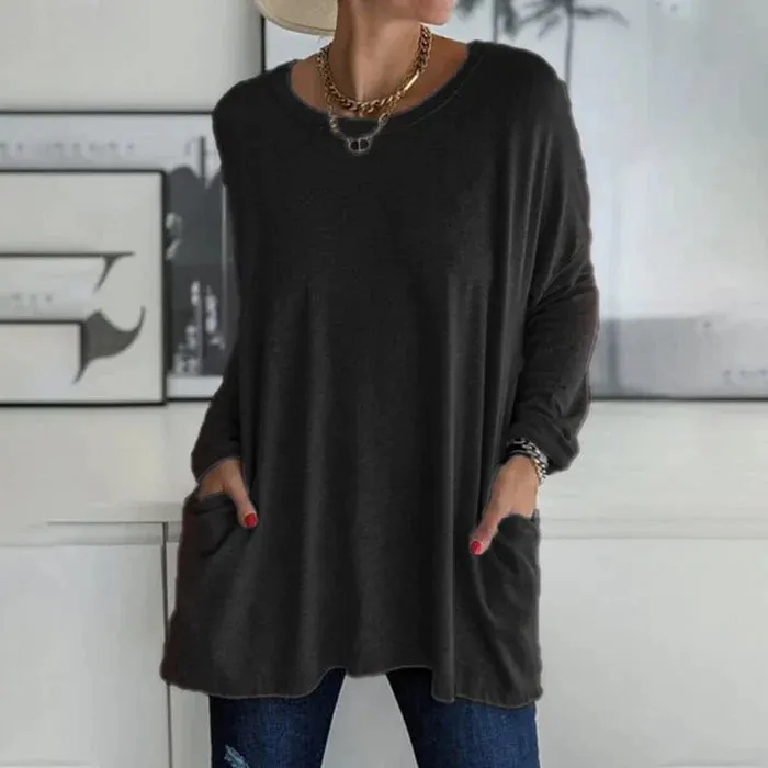 Women's Oversized Long Sleeve Tunic | Casual & Comfy
